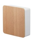Porte-clés mural magnétique Rin marron clair -15.8x5.7x15.8 cm