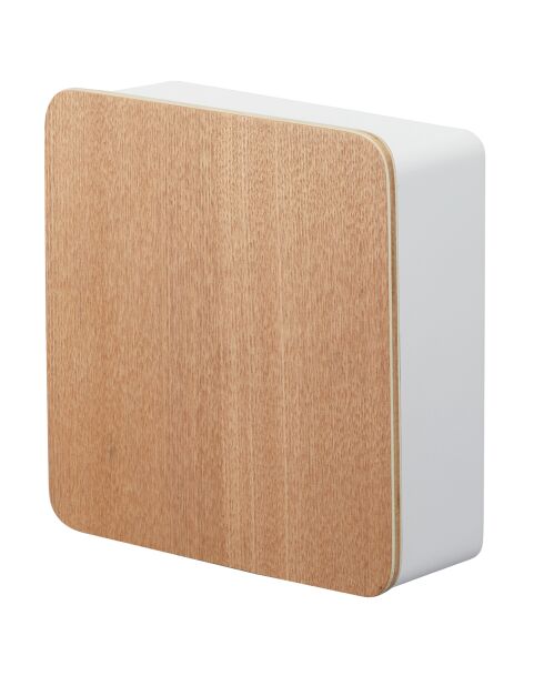 Porte-clés mural magnétique Rin marron clair -15.8x5.7x15.8 cm