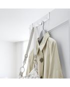 Porte-manteaux crochet de porte Smart blanc - 30x7x6 cm