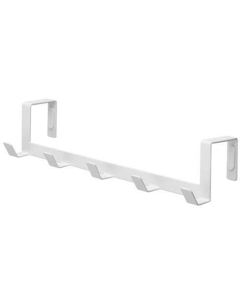 Porte-manteaux crochet de porte Smart blanc - 30x7x6 cm