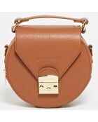 Schultertasche Polly aus Kamelleder - 17x19x6 cm