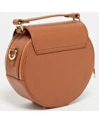 Schultertasche Polly aus Kamelleder - 17x19x6 cm