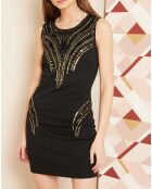 Robe courte Shiny noire