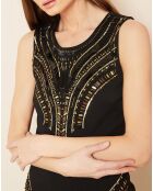 Robe courte Shiny noire