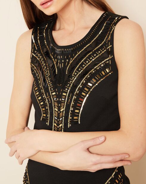 Robe courte Shiny noire