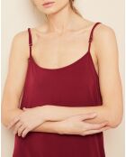 Robe base dentelle bordeaux