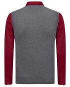 Ensemble Pull & Chemise Dulce gris/bordeaux