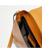 Christian Schultertasche aus kamelfarbenem Leder - 20x16x9 cm