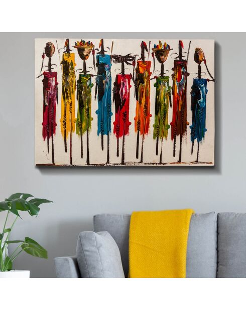 Tableau canvas décoratif multicolore - 70x100 cm
