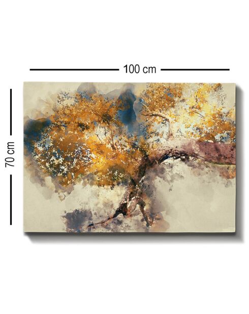 Tableau canvas décoratif multicolore - 70x100 cm