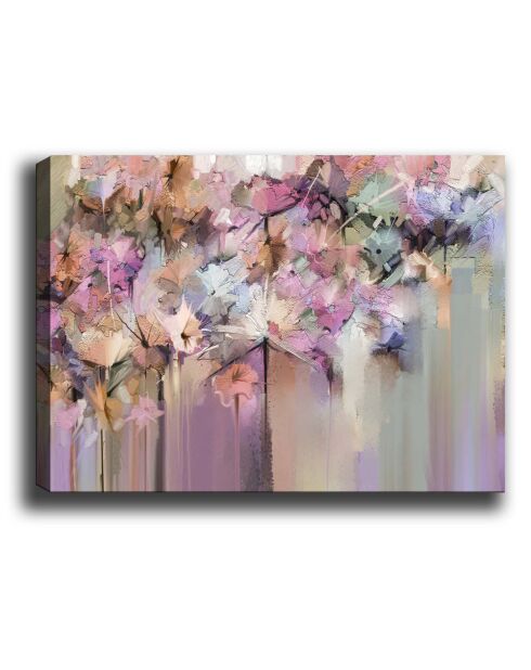 Tableau canvas décoratif rose - 70x100 cm