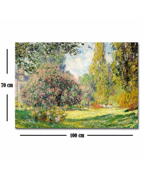 Tableau reproduction Claude Monet multicolore - 70x100 cm