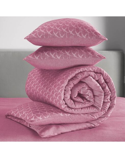 Parure Housse de couette Vague rose - 240x220 cm