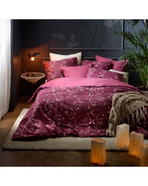 Parure housse de couette Heather rose fuchsia