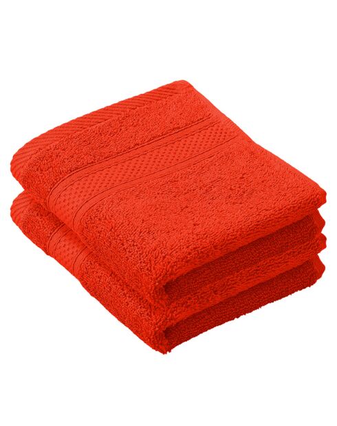 Stephanie Gästeservietten, 30 x 50 cm, Orange, 2 Stück