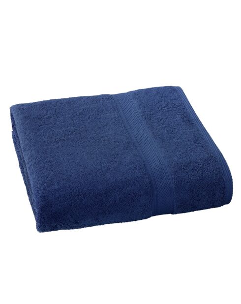 Drap de bain Stephanie bleu indigo - 100x150 cm