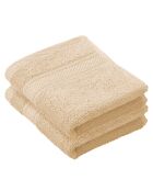 2 Stephanie Gästeservietten, 30 x 50 cm, beige