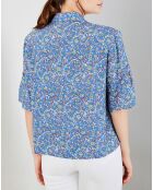 Chemise Poppins imprimée bleue