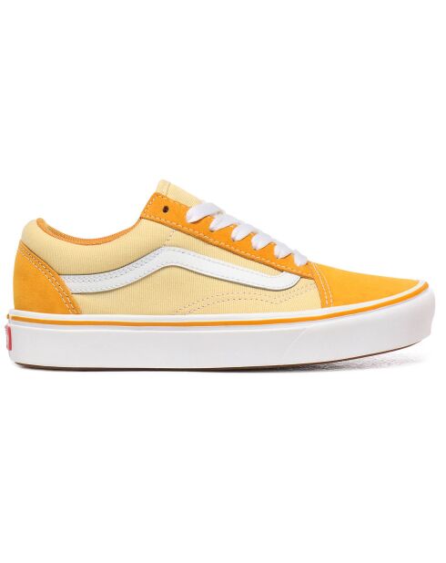 Sneakers en Velours de Cuir & Toile ComfyCush Old Skool jaunes