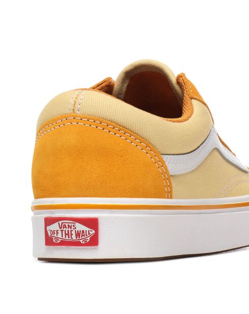 Sneakers en Velours de Cuir & Toile ComfyCush Old Skool jaunes
