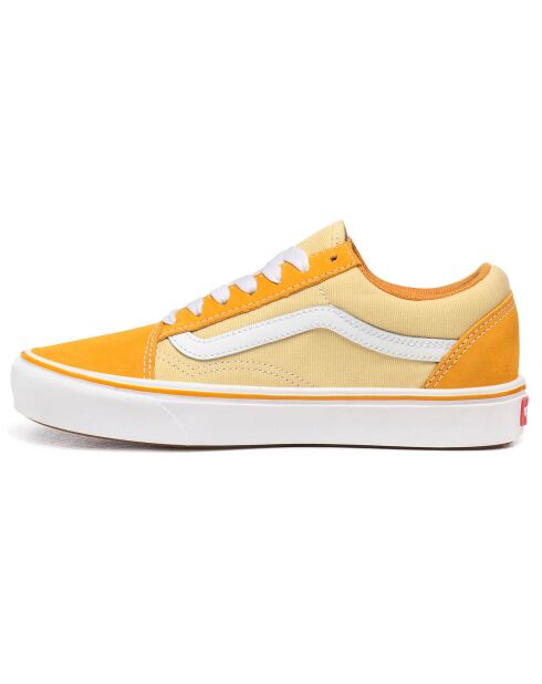 Sneakers en Velours de Cuir & Toile ComfyCush Old Skool jaunes