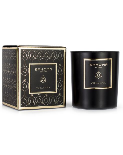 Vela aromática Obsidian Black Collection, vainilla negra, 1 mecha, 75 h