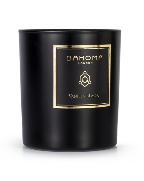Vela aromática Obsidian Black Collection, vainilla negra, 1 mecha, 75 h