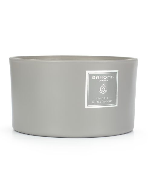 Bougie parfumée Ash Sel de mer & bois sec - 3 mèches 40h