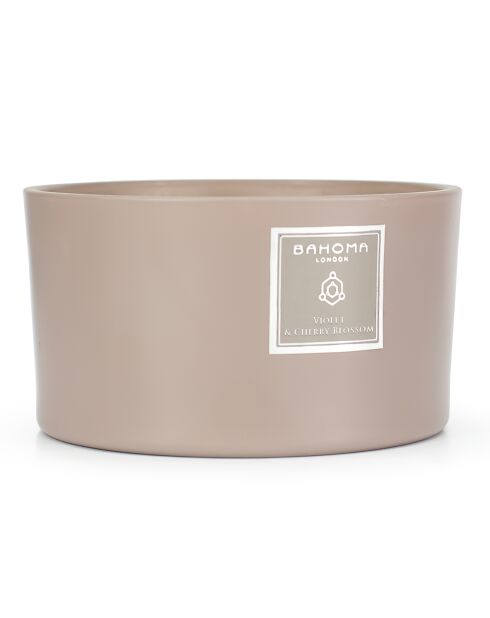 Bougie parfumée Sand Violette & Cerisier - 3 mèches 40h