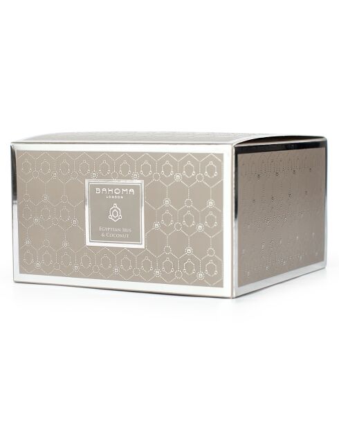 Candela profumata Egyptian Sand Iris & Coconut, 3 stoppini, 40 ore