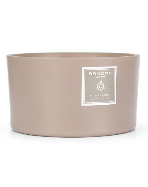 Candela profumata Egyptian Sand Iris & Coconut, 3 stoppini, 40 ore