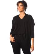 Schwarzer Pullover Ora