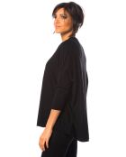 Schwarzer Pullover Ora