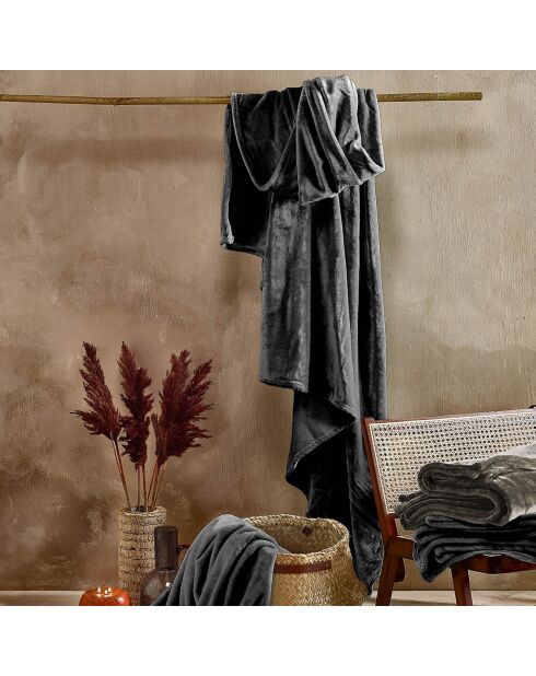 Plaid Softy gris - 150x200 cm