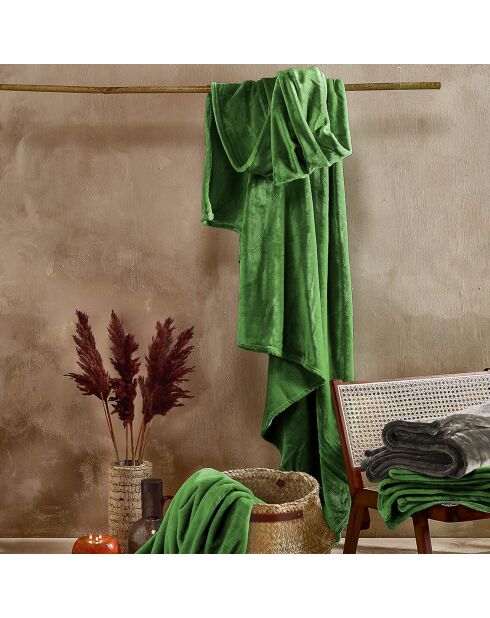 Plaid Cosy vert cactus - 150x200 cm