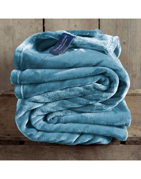 Plaid Cosy bleu arctique - 150x200 cm