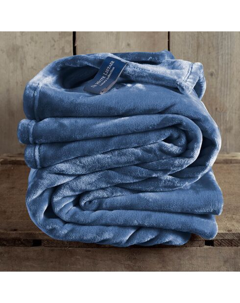 Plaid Cosy bleu indigo - 150x200 cm