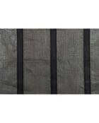 Thompson Leinenmischgewebe, Blei, gestreift, 140 cm breit