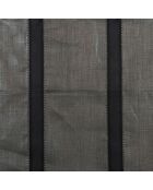 Thompson Leinenmischgewebe, Blei, gestreift, 140 cm breit