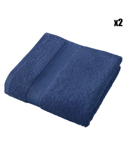 2 Stephanie Servietten indigoblau - 50x100 cm