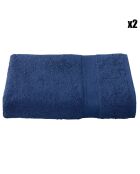 2 Stephanie Duschtücher, 70 x 140 cm, indigoblau
