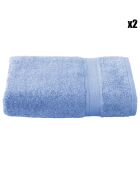 2 blaue Stephanie Duschtücher - 70x140 cm