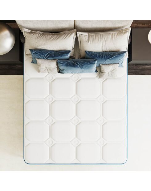 Balthazar Memory-Foam-Matratze, 90 x 190 cm, weiß/blau