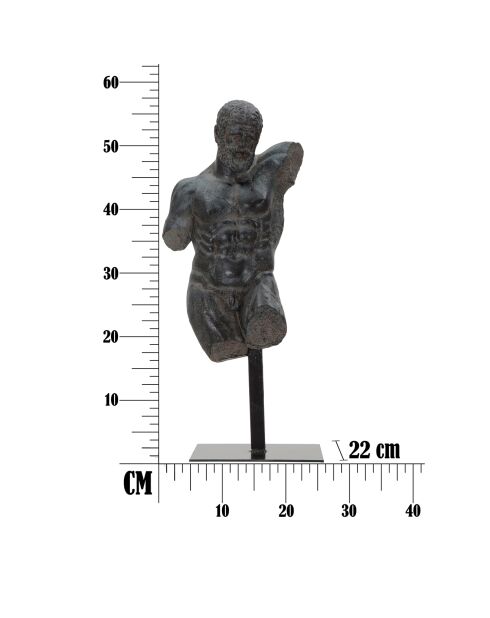 Sculpture Museum Homme noire - 57.5x26x22 cm