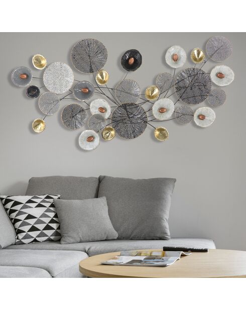 Décoration murale Grid multicolore - 69x135x7.5 cm