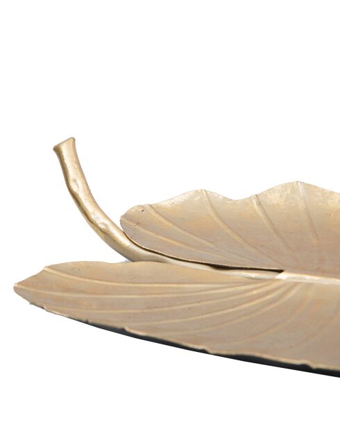 Dekoratives Blatt Gold Glam - 35,5 x 23 x 2 cm