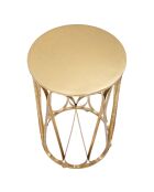 Petite Table Venice dorée - D.37 cm