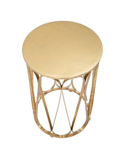 Petite Table Venice dorée - D.37 cm