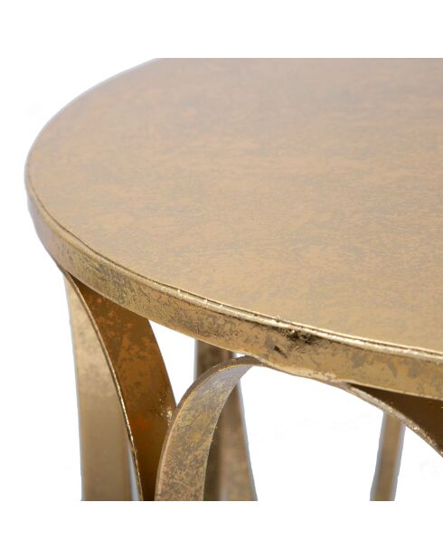 Petite Table Venice dorée - D.37 cm
