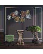 Table d'appoint haut Stick Glam doré - D.38x80 cm